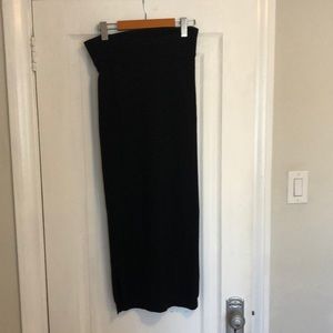 ARITZIA WILFRED black, wool, long pencil skirt. Size S